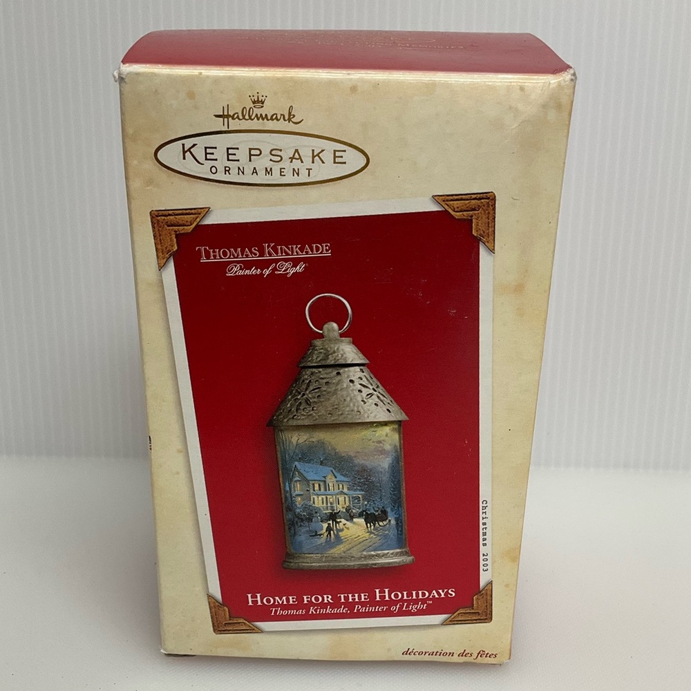 🔥SALE 3/$20 HALLMARK KEEPSAKE x THOMAS KINKADE Ornament—Home For The Holidays